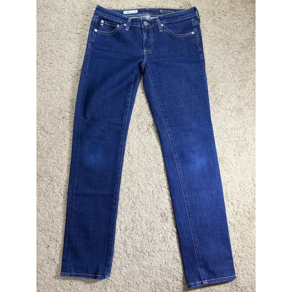 AG Adriano Goldschmied Stilt Cigarette Leg Jean‎ Women's 26R Dark Wash Low Rise